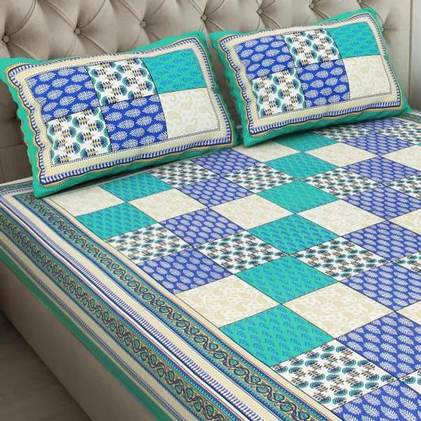 Rajasthani_Jaipuri_Traditional_Double_Bed_Bedsheet_with_2_Pillow_Covers_-_(_Red)