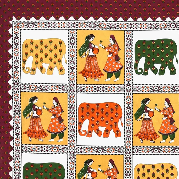 Rajasthani_Jaipuri_Traditional_Double_Bed_Bedsheet_with_2_Pillow_Covers_-_(_Red)