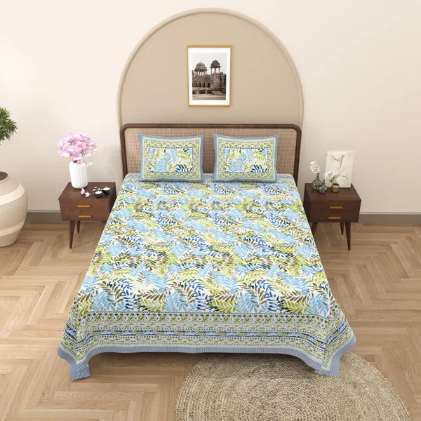 Rajasthani_Jaipuri_Traditional_King_Size_Bed_Bedsheet_with_2_Pillow_Covers