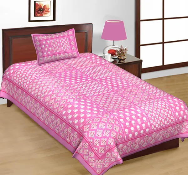 Jaipuri_Prints_Cotton_Single_Bedsheet_With_1_Pillow_Cover