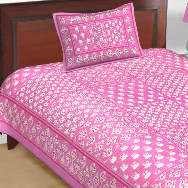 Jaipuri_Prints_Cotton_Single_Bedsheet_With_1_Pillow_Cover