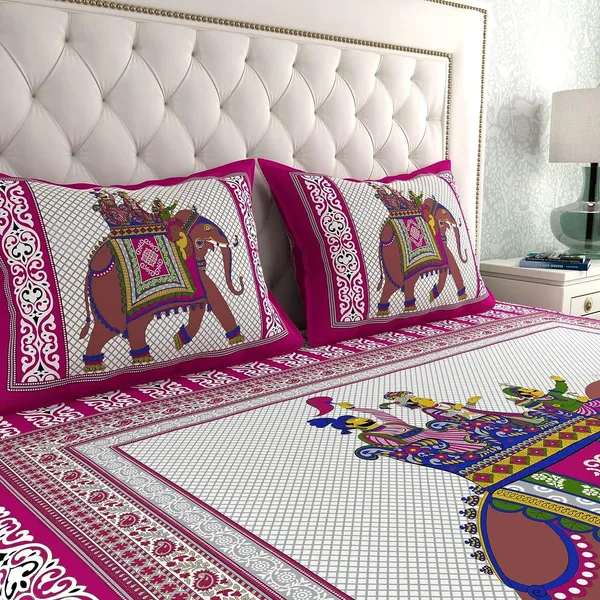 Rajasthani_Jaipuri_Traditional_Double_Bed_Bedsheet_with_2_Pillow_Covers_-_(_Pink)