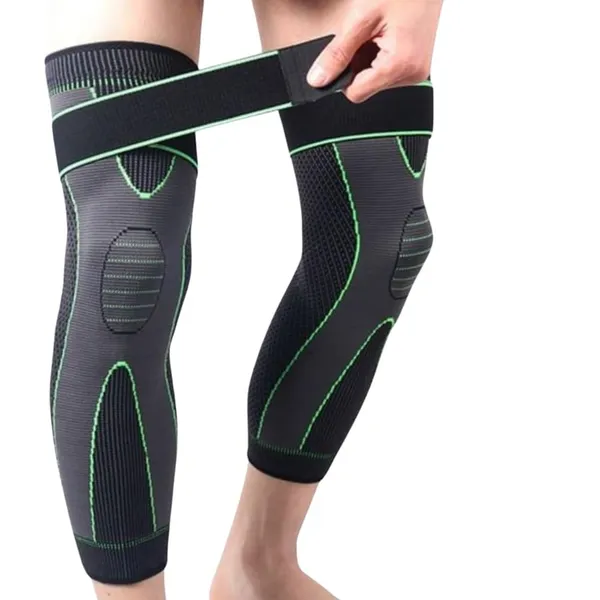 FITPUT_3D_Long_Knee_Brace_Compression_Full_Knee_Sleeve_Support_For_Men_And_Women_Nylon_Anti_Slip_Calf_Support_For_Pain_Relief_Socks_For_Full_Leg_Knee_Support
