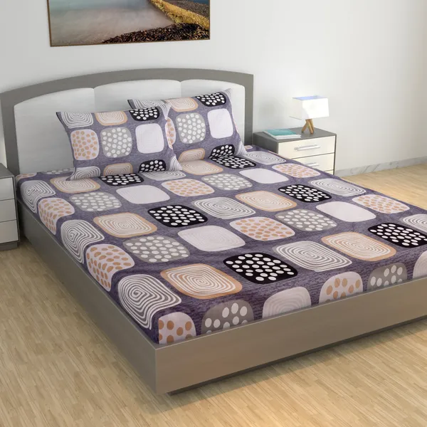 100%_Cotton_120_TC__Bloom_Vision_Bed_Sheet_for_Double_Size_Bed_with_2_Pillow_Covers