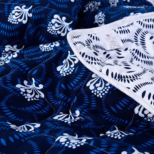 _Microfibre_All_Weather_Lightweight_120_GSM_Printed_Reversible_Single_Bed_Quilt_Comforter_Blanket_(Abstract,_Navy_Blue_and_White)