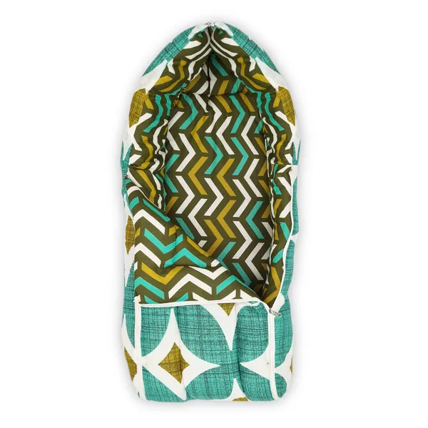Baby_Sleeping_Bag_&_Carry_Nest_for_New_Born_(0-4_Months)-Abstarct_Green