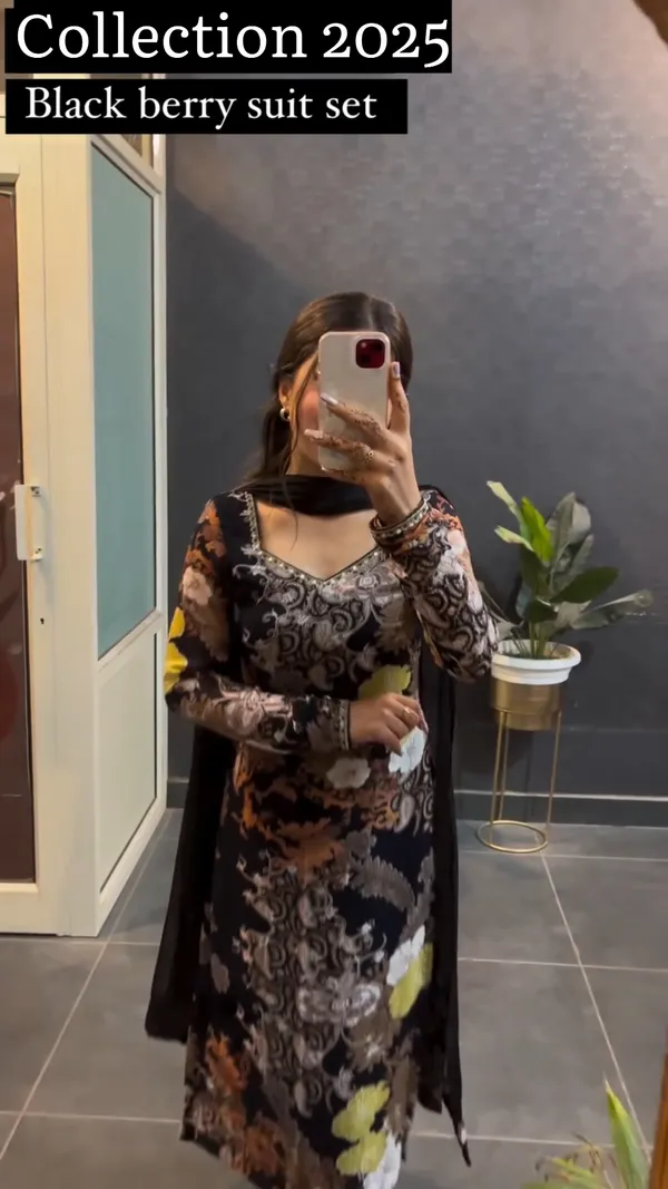 Black_Floral_Printed_Cotton_Blend_Salwar_Suit_with_Dupatta