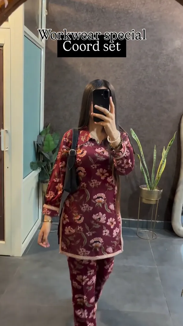 Elegant_Maroon_Cotton_Blend_Floral_Co-ord_Suit