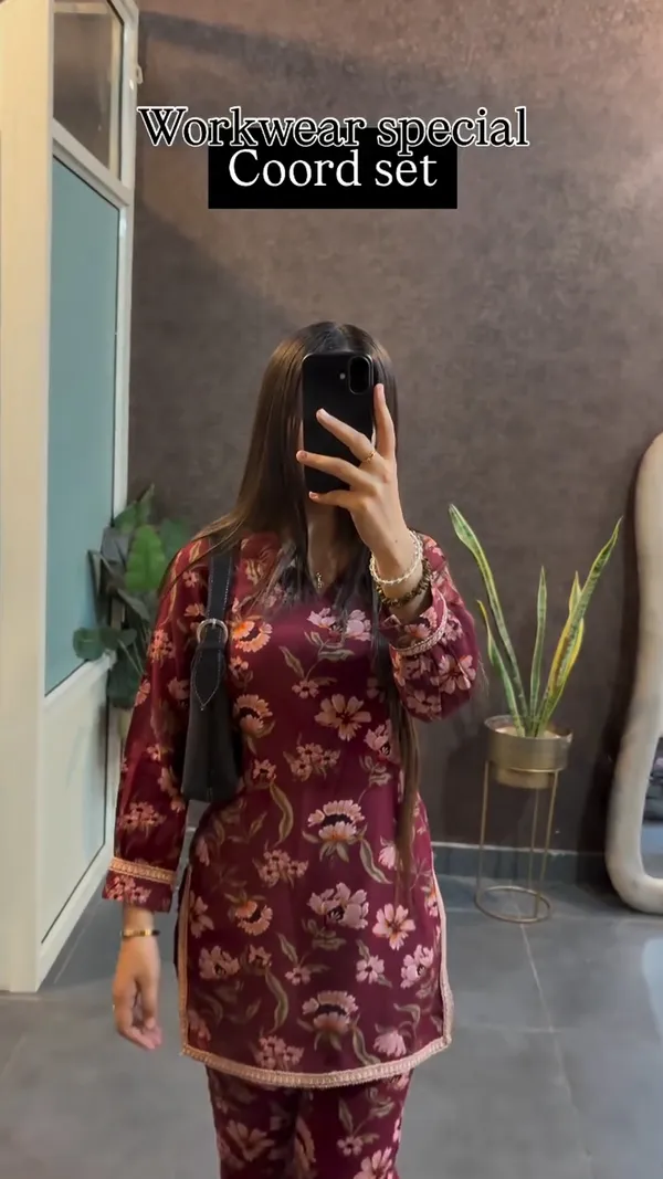 Elegant_Maroon_Cotton_Blend_Floral_Co-ord_Suit