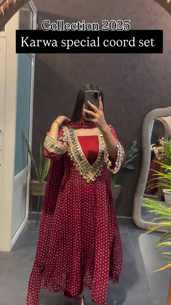 Festive_Polka_Maroon_Co-ord_with_Mirror_Embellishment