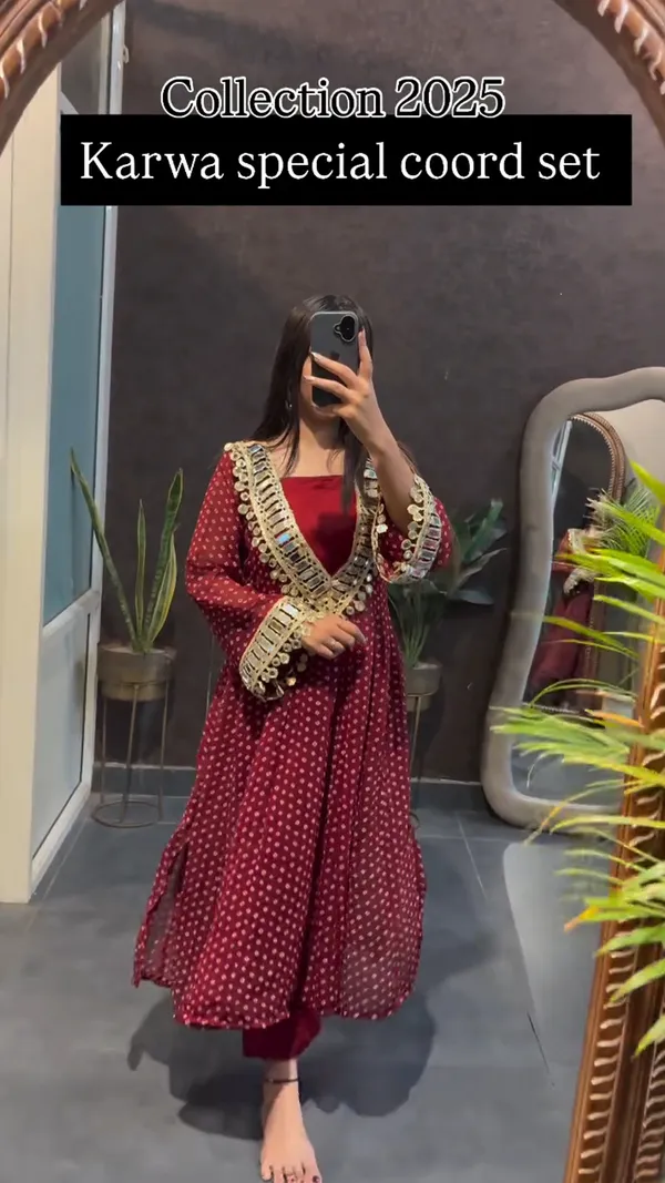 Festive_Polka_Maroon_Co-ord_with_Mirror_Embellishment