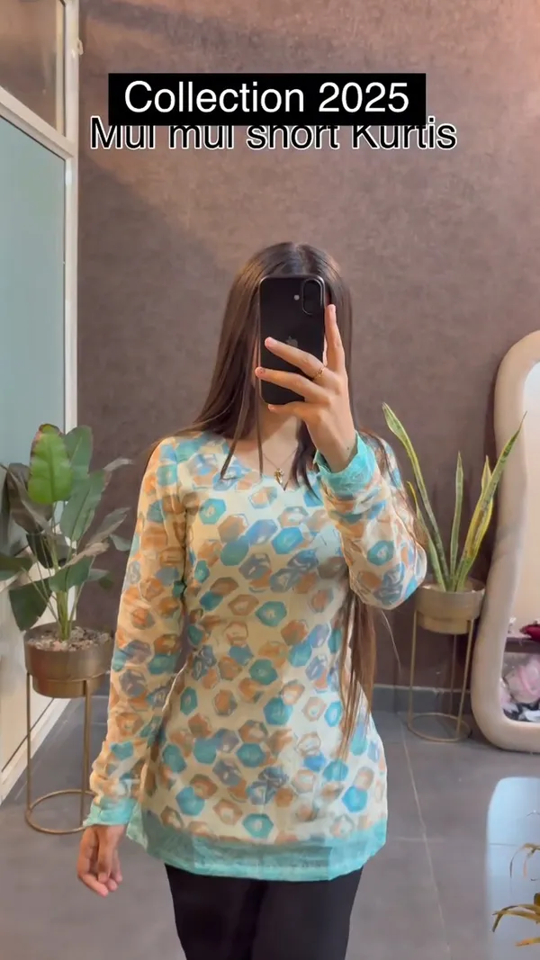 Mul_mul_short_Kurtis_summer_friendly_Kurtis