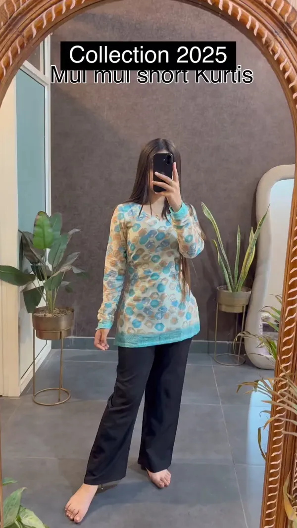 Mul_mul_short_Kurtis_summer_friendly_Kurtis