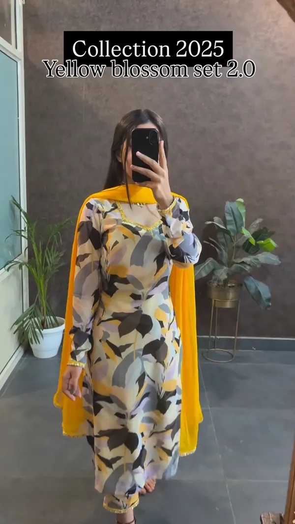 Yellow_Blossom_Printed_Kurta_Set_with_Dupatta