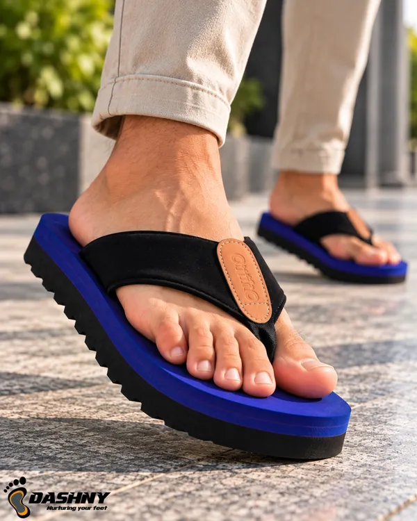 DASHNY_Men's_Premium_BLUE_Platform_Flip_Flops_|_Soft_Cushioned_Thick_Sole_Slippers_|_Stylish_Lightweight_&_Comfortable_Casual_Daily_Wear_Footwear