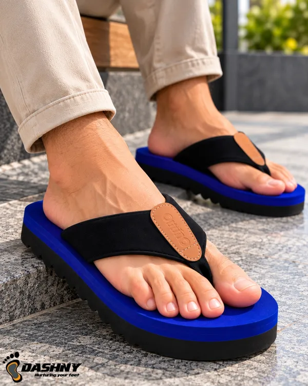 DASHNY_Men's_Premium_BLUE_Platform_Flip_Flops_|_Soft_Cushioned_Thick_Sole_Slippers_|_Stylish_Lightweight_&_Comfortable_Casual_Daily_Wear_Footwear