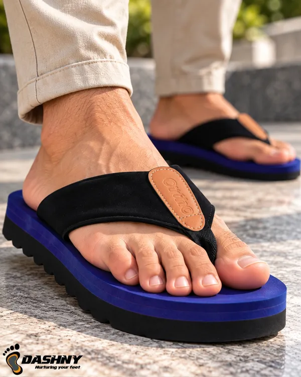 DASHNY_Men's_Premium_BLUE_Platform_Flip_Flops_|_Soft_Cushioned_Thick_Sole_Slippers_|_Stylish_Lightweight_&_Comfortable_Casual_Daily_Wear_Footwear