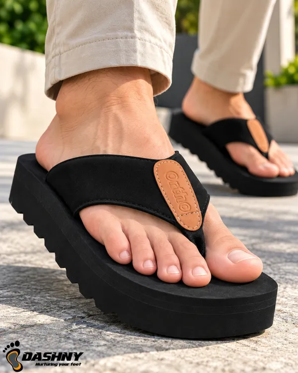 DASHNY_Men's_Premium_Black_Platform_Flip_Flops_|_Soft_Cushioned_Thick_Sole_Slippers_|_Stylish_Lightweight_&_Comfortable_Casual_Daily_Wear_Footwear