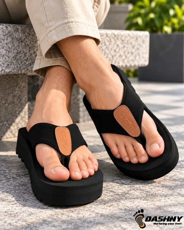 DASHNY_Men's_Premium_Black_Platform_Flip_Flops_|_Soft_Cushioned_Thick_Sole_Slippers_|_Stylish_Lightweight_&_Comfortable_Casual_Daily_Wear_Footwear