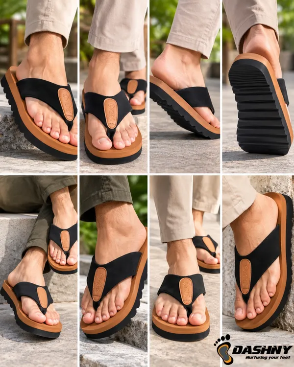 DASHNY_Men's_Premium_TAN_Platform_Flip_Flops_|_Soft_Cushioned_Thick_Sole_Slippers_|_Stylish_Lightweight_&_Comfortable_Casual_Daily_Wear_Footwear