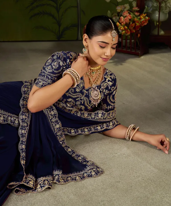 Navy_Blue_Rangoli_Silk_Embroidered_Cutwork_Lace_Saree_for_Women_with_Designer_Blouse_Piece