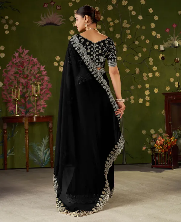 Black_Rangoli_Silk_Saree_with_Embroidered_Designer_Blouse_Piece