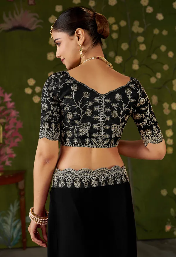 Black_Rangoli_Silk_Saree_with_Embroidered_Designer_Blouse_Piece