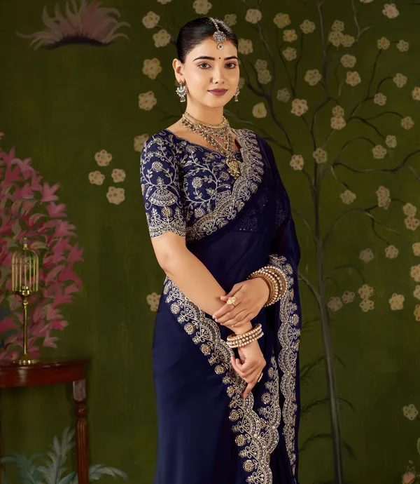 Navy_Blue_Rangoli_Silk_Saree_with_Embroidered_Designer_Blouse_Piece