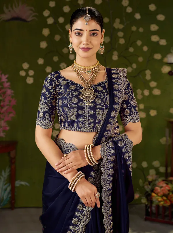 Navy_Blue_Rangoli_Silk_Saree_with_Embroidered_Designer_Blouse_Piece