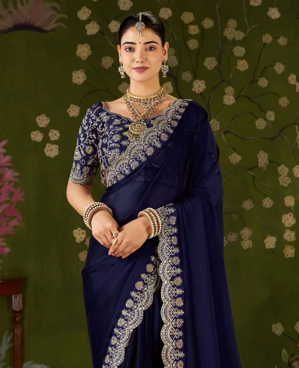 Navy_Blue_Rangoli_Silk_Saree_with_Embroidered_Designer_Blouse_Piece