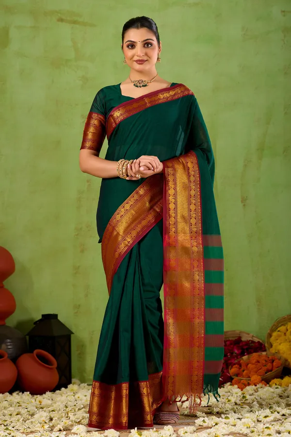 Green_Narayanpet_Mercerized_Cotton_Saree