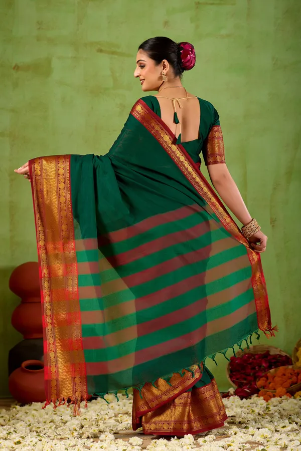 Green_Narayanpet_Mercerized_Cotton_Saree
