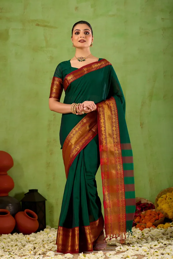 Green_Narayanpet_Mercerized_Cotton_Saree