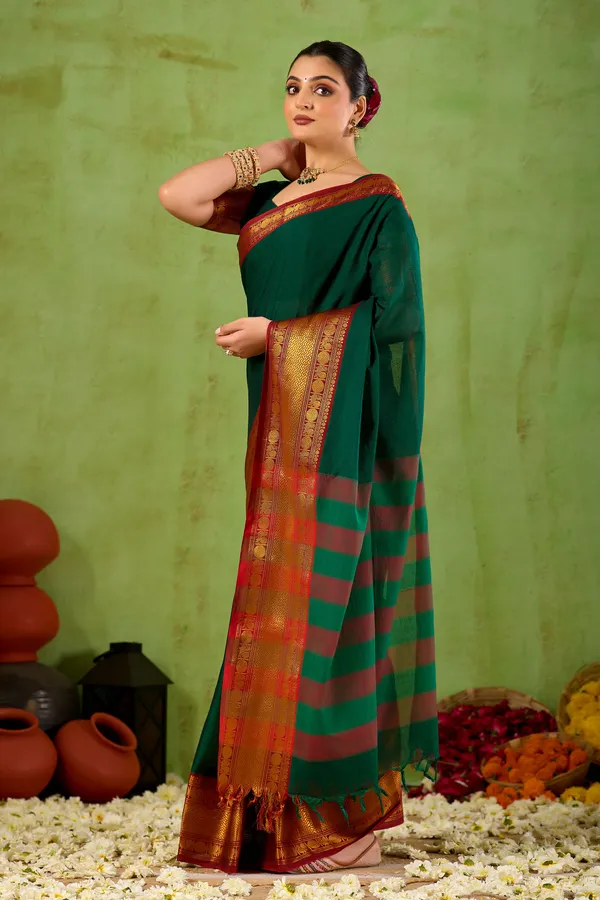 Green_Narayanpet_Mercerized_Cotton_Saree