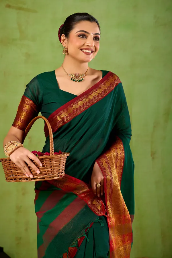 Green_Narayanpet_Mercerized_Cotton_Saree