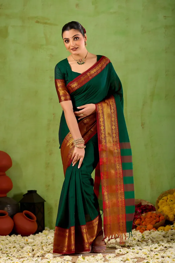 Green_Narayanpet_Mercerized_Cotton_Saree
