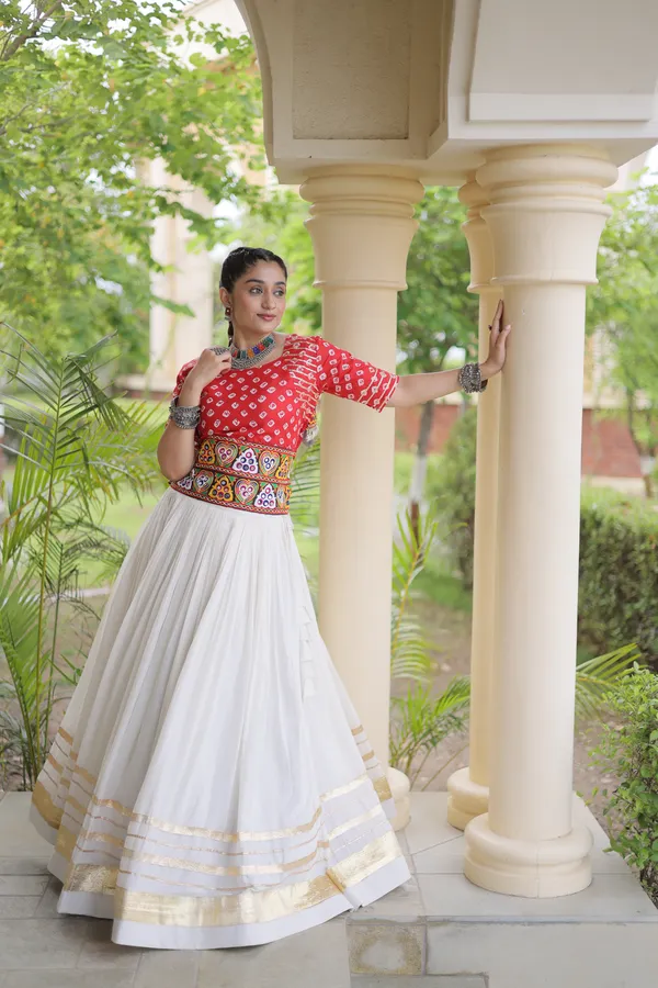 Celebrate_Navratri_festive_vibes_with_this_traditional_&_stylish_Lehenga_with_Blouse,_perfect_for_dance,_devotion_&_togetherness._Available_in_vibrant_colors_with_a_stitched_half_sleeves_blouse_�_ready_to_wear.