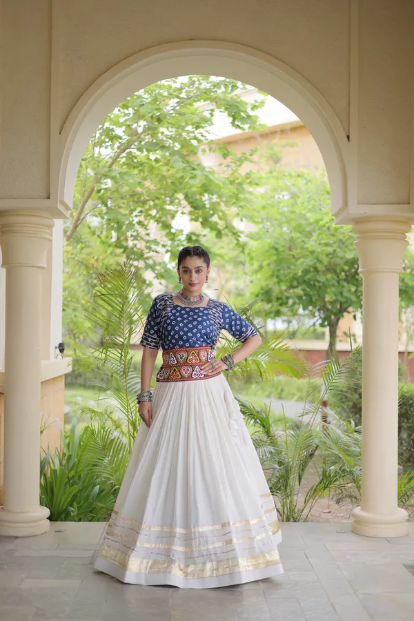 Celebrate_Navratri_festive_vibes_with_this_traditional_&_stylish_Lehenga_with_Blouse,_perfect_for_dance,_devotion_&_togetherness._Available_in_vibrant_colors_with_a_stitched_half_sleeves_blouse_�_ready_to_wear.