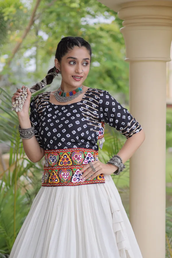 Celebrate_Navratri_festive_vibes_with_this_traditional_&_stylish_Lehenga_with_Blouse,_perfect_for_dance,_devotion_&_togetherness._Available_in_vibrant_colors_with_a_stitched_half_sleeves_blouse_�_ready_to_wear.