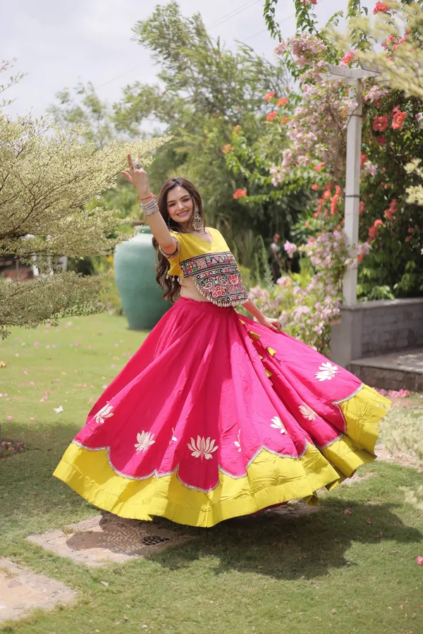 Celebrate_Navratri_vibes_with_this_traditional_&_festive_Lehenga_with_Top,_perfect_for_dancing,_devotion_&_togetherness._Available_in_multiple_colors_and_stitched_sizes_�_ready_to_wear.