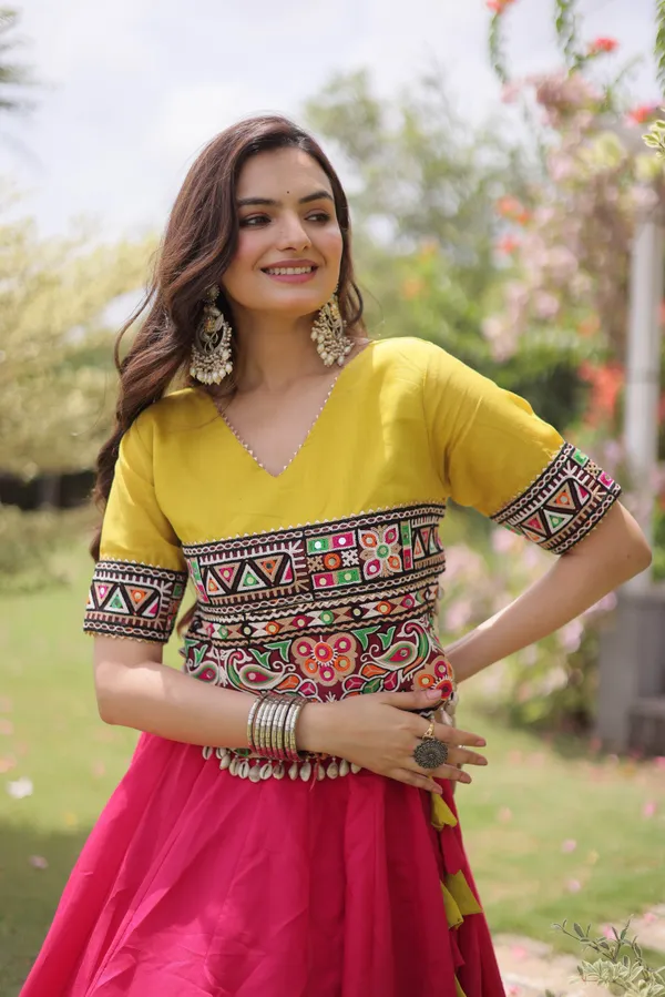 Celebrate_Navratri_vibes_with_this_traditional_&_festive_Lehenga_with_Top,_perfect_for_dancing,_devotion_&_togetherness._Available_in_multiple_colors_and_stitched_sizes_�_ready_to_wear.