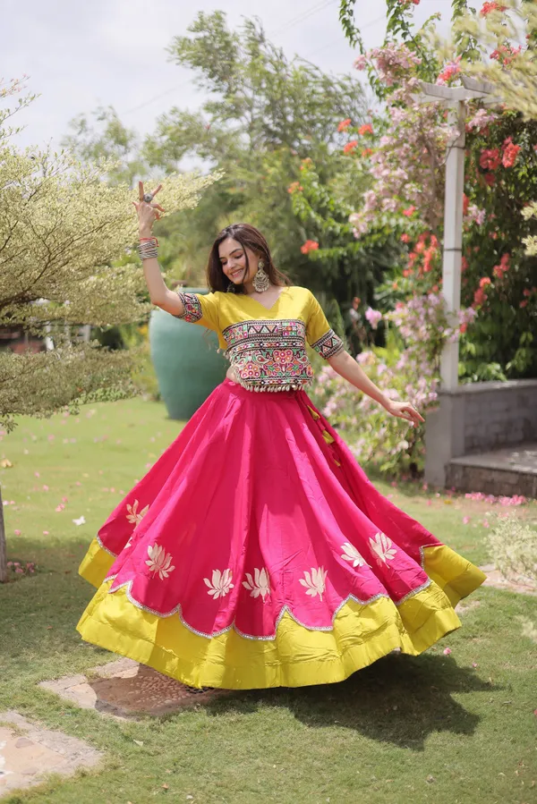 Celebrate_Navratri_vibes_with_this_traditional_&_festive_Lehenga_with_Top,_perfect_for_dancing,_devotion_&_togetherness._Available_in_multiple_colors_and_stitched_sizes_�_ready_to_wear.
