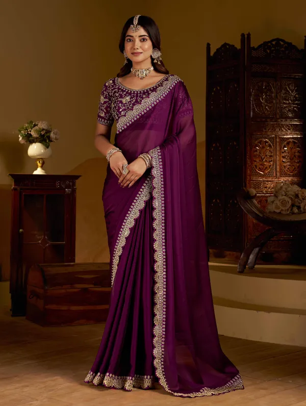 Wine_Rangoli_Silk_Saree_with_Heavy_Embroidery_Work_and_heavy_work_Blouse_for_Wedding_&_Party_Wear