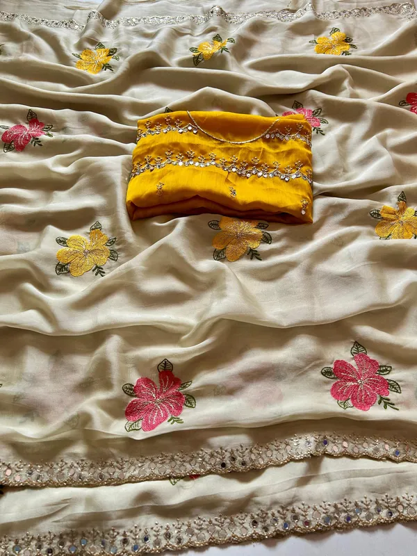 Designer_Beige_Rangoli_Silk_Fabric_with_Embroidery_&_Mirror_Work_|_Party_Wear_Fabric
