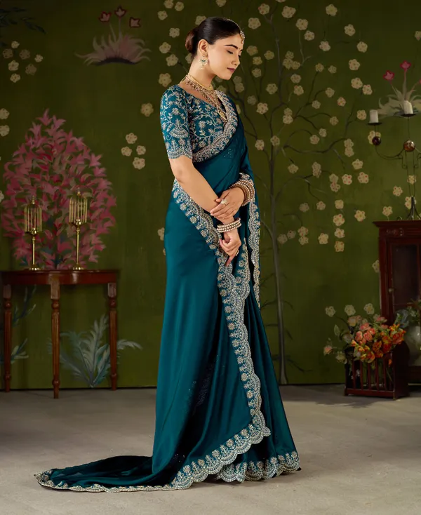Rama_Green_Rangoli_Silk_Saree_with_Embroidered_Designer_Blouse_Piece