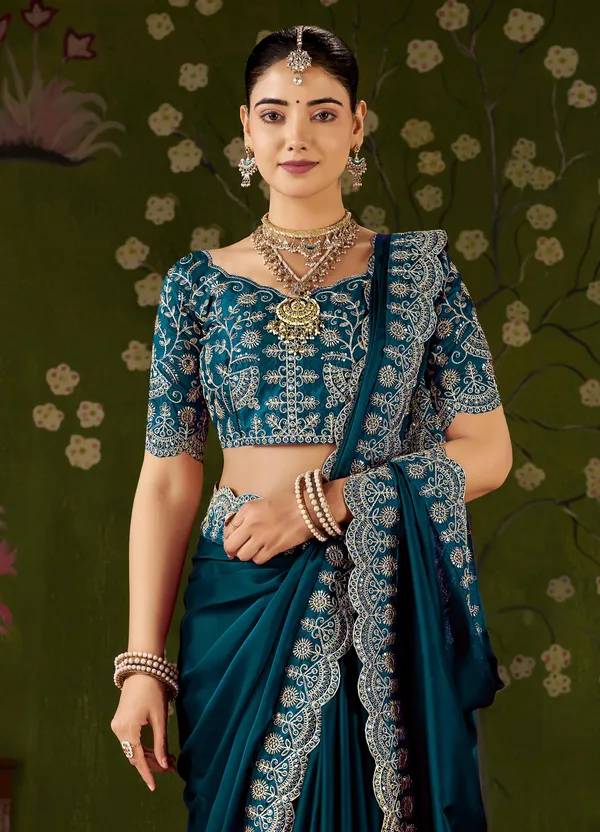 Rama_Green_Rangoli_Silk_Saree_with_Embroidered_Designer_Blouse_Piece