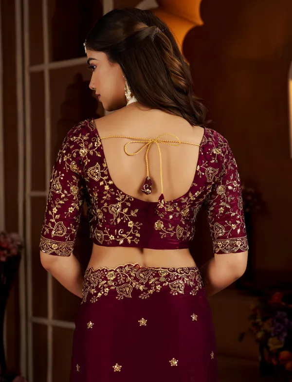 Wine_Colour_Satin_Silk_Saree_with_Heavy_Embroidery_Work_Blouse_Designer_Wedding_&_Party_Wear_Ethnic_Saree_for_Women