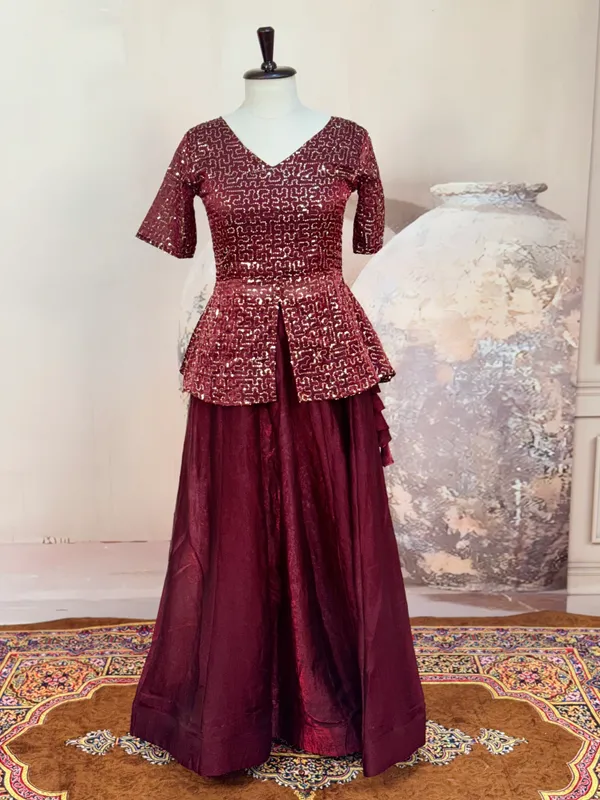 Elegant_Fendy_Satin_Lehenga_with_stylish_kali_stitching,_giving_a_beautiful_flared_look._Perfect_for_festive_&_party_wear,_paired_with_a_fully_stitched_blouse_for_a_ready-to-wear_look._?