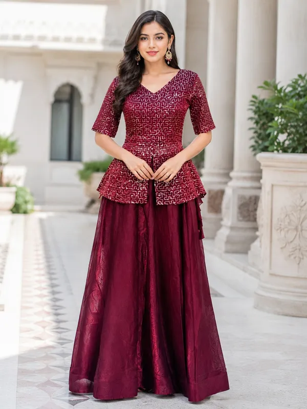 Elegant_Fendy_Satin_Lehenga_with_stylish_kali_stitching,_giving_a_beautiful_flared_look._Perfect_for_festive_&_party_wear,_paired_with_a_fully_stitched_blouse_for_a_ready-to-wear_look._?
