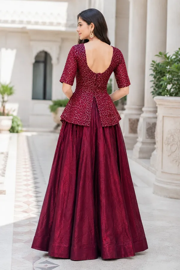 Elegant_Fendy_Satin_Lehenga_with_stylish_kali_stitching,_giving_a_beautiful_flared_look._Perfect_for_festive_&_party_wear,_paired_with_a_fully_stitched_blouse_for_a_ready-to-wear_look._?
